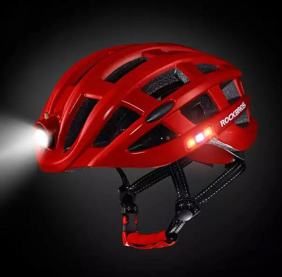 Helmet with Front and Back lights