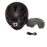 FOR ALL HELMET WITH BACKLIGHT AND REMOVABLE SUNGLASSES