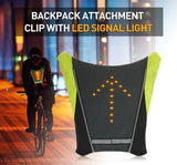 BACKPACK WITH LED SIGNALS.