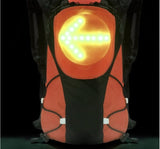 BACKPACK WITH LED SIGNALS.